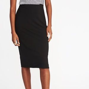 H&M Black Stretchy Pencil Skirt